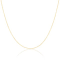 Collier à chaîne fine Belcher en argent sterling plaqué or de 40 à 55 cm