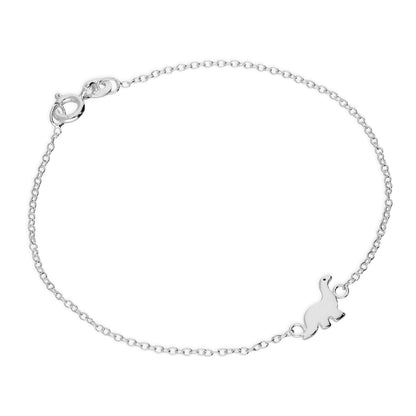 Bracelet Belcher en argent sterling avec breloque dinosaure