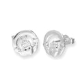 Boucles d'oreilles à tige Claddagh en argent sterling
