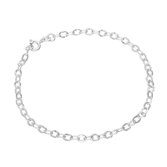 Bracelet à breloques en argent sterling 5,5 pouces 6 pouces 7,5 pouces 8 pouces