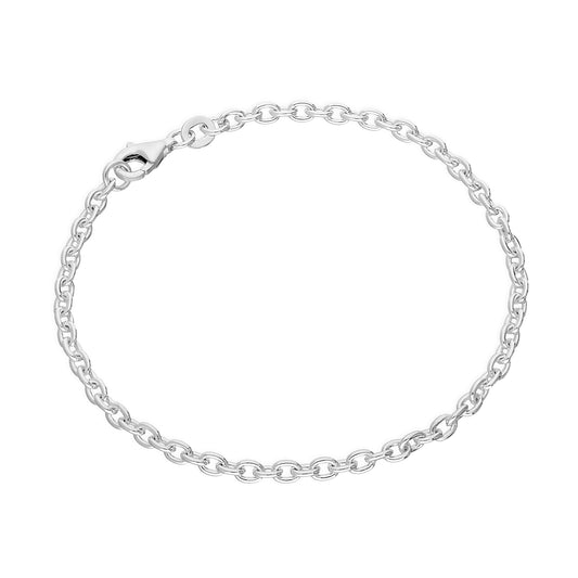 Bracelet à breloques en argent sterling 5,5 pouces 6 pouces 7 pouces 8 pouces