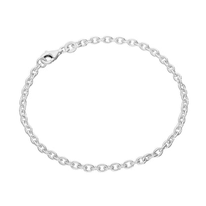 Bracelet à breloques en argent sterling 5,5 pouces 6 pouces 7 pouces 8 pouces