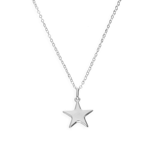 Collier avec pendentif étoile en argent sterling de 40 à 55 cm