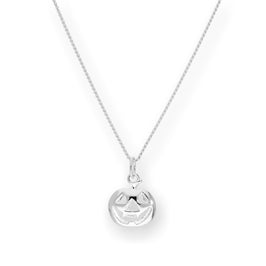 Collier pendentif citrouille en argent sterling de 40 à 55 cm