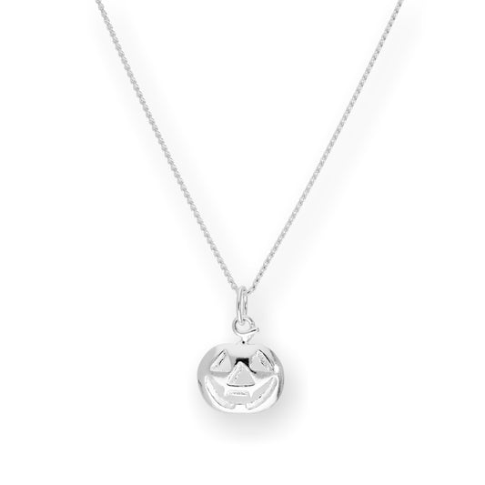Collier pendentif citrouille en argent sterling de 40 à 55 cm