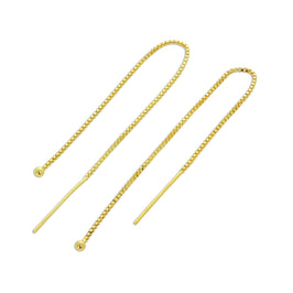 Boucles d'oreilles à billes en argent sterling plaqué or
