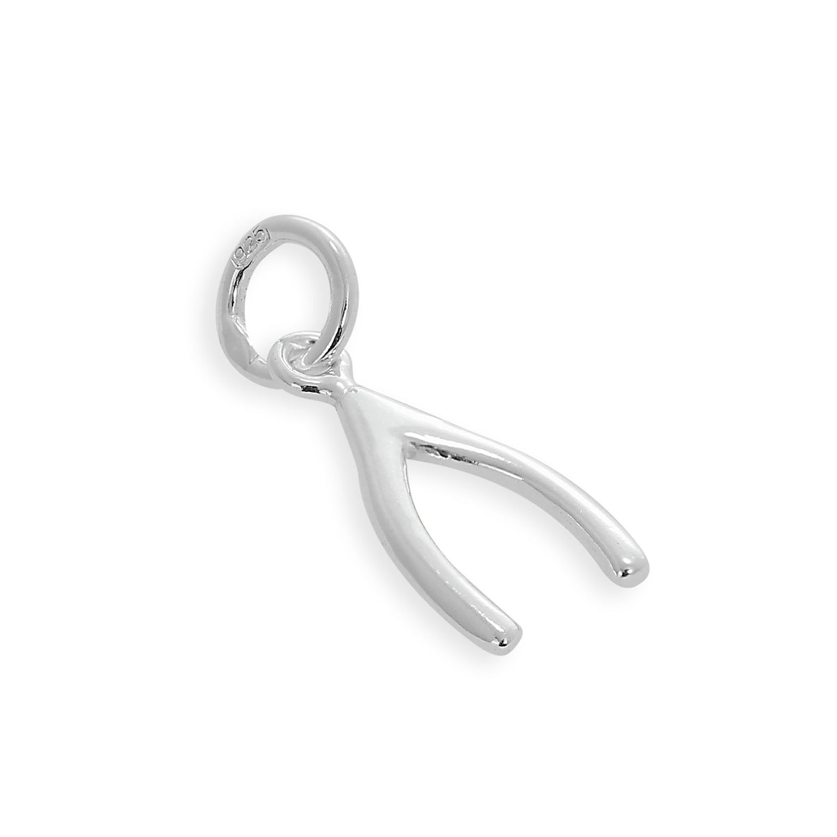Breloque en forme de souhait en argent sterling