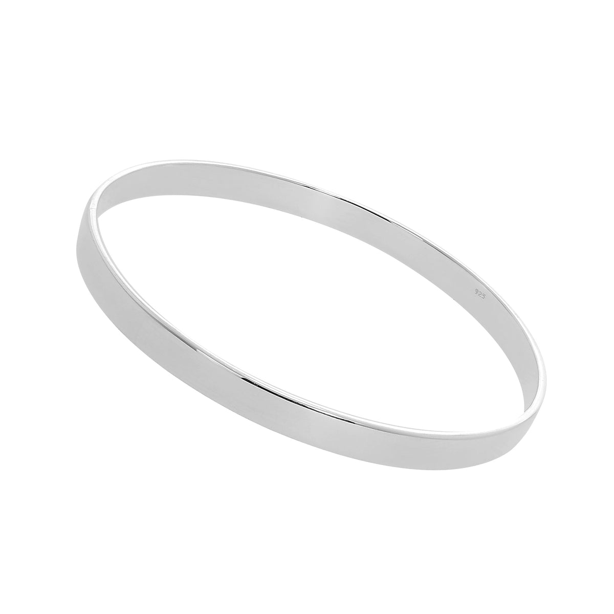 Bracelet jonc gravable en argent sterling de 67 mm