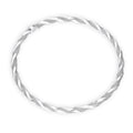 Bracelet jonc torsadé givré en argent sterling