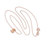 Collier avec pendentif lettre S en argent sterling plaqué or rose, 35,6 à 81,3 cm