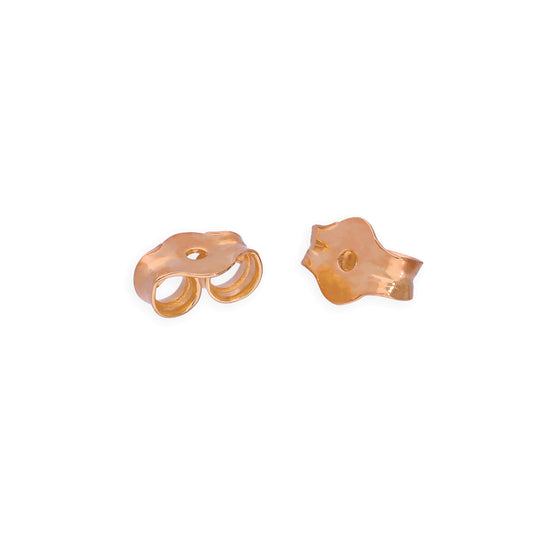 Fermoirs de boucles d'oreilles papillon de rechange en argent sterling plaqué or rose, vente en gros