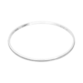 Bracelet rond en argent sterling givré