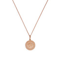 Médaille Saint-Christophe en argent sterling plaqué or rose sur chaîne de 35 à 81 cm