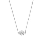 Pendentif mauvais œil en argent sterling sur chaîne de 45 cm