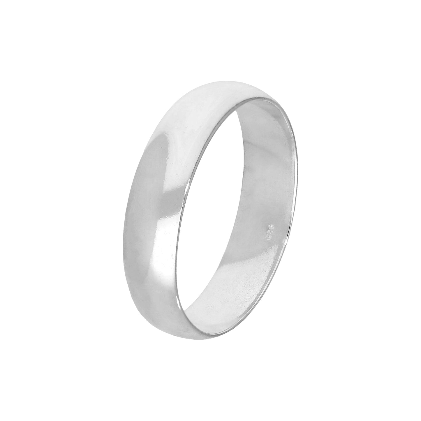Alliance en argent sterling de 5 mm, taille I - Z+2