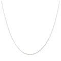 Chaîne gourmette en argent sterling très fine de 0,5 mm, taille diamant, 35 à 81 cm