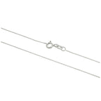 Chaîne gourmette en argent sterling très fine de 0,5 mm, taille diamant, 35 à 81 cm