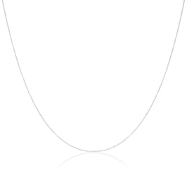 Chaîne en argent sterling fin de 0,8 mm, 35 à 81 cm