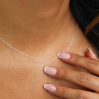 Chaîne en argent sterling fin de 0,8 mm, 35 à 81 cm