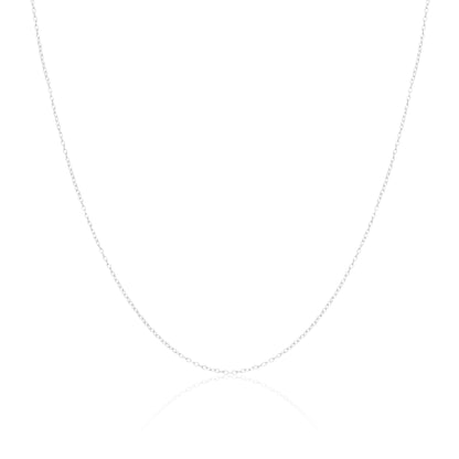 Chaîne à maillons ronds en argent sterling de 1 mm, 14 à 32 pouces
