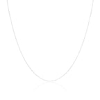 Chaîne à maillons ronds en argent sterling de 1 mm, 35 à 81 cm