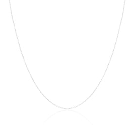 Chaîne à maillons ronds en argent sterling de 1 mm, 35 à 81 cm