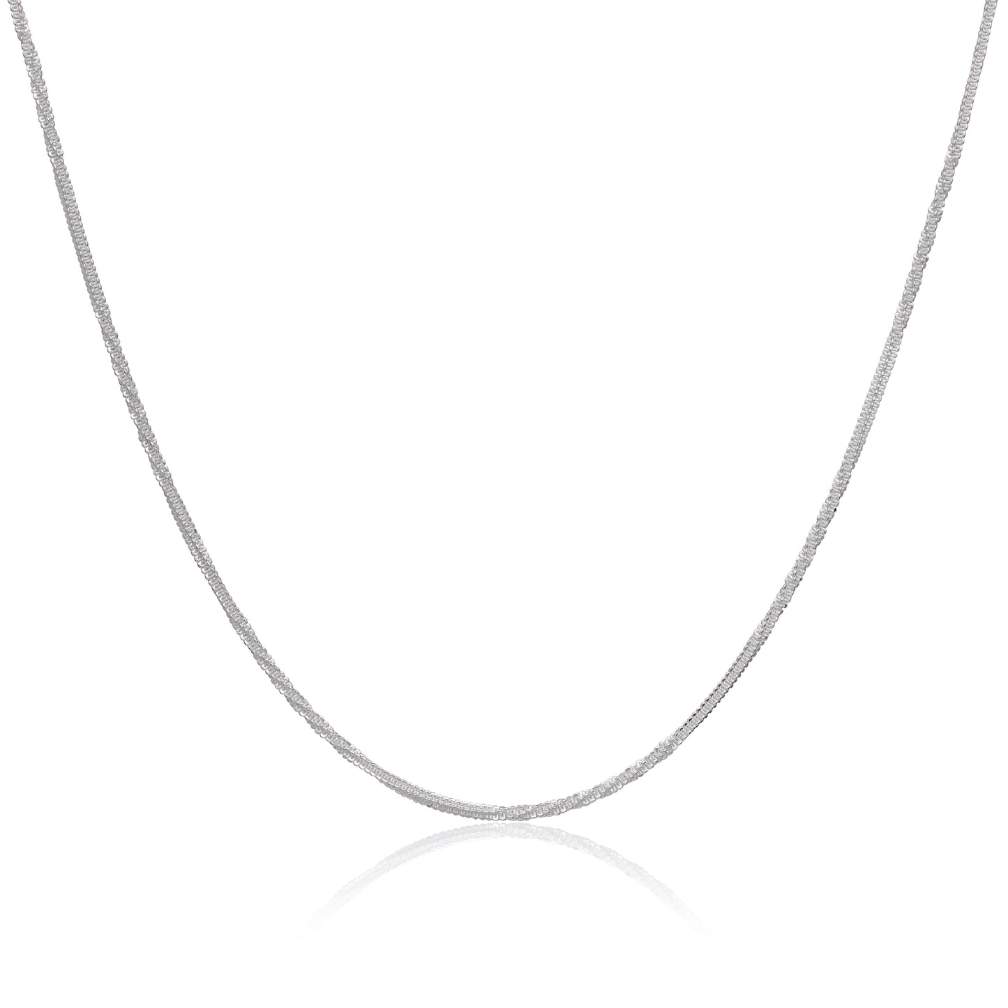 Chaîne torsadée lourde en argent sterling de 2 mm, 40 à 61 cm