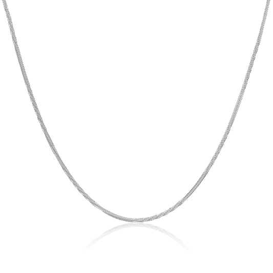 Chaîne torsadée lourde en argent sterling de 2 mm, 40 à 61 cm