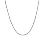 Chaîne torsadée lourde en argent sterling de 2 mm, 40 à 61 cm