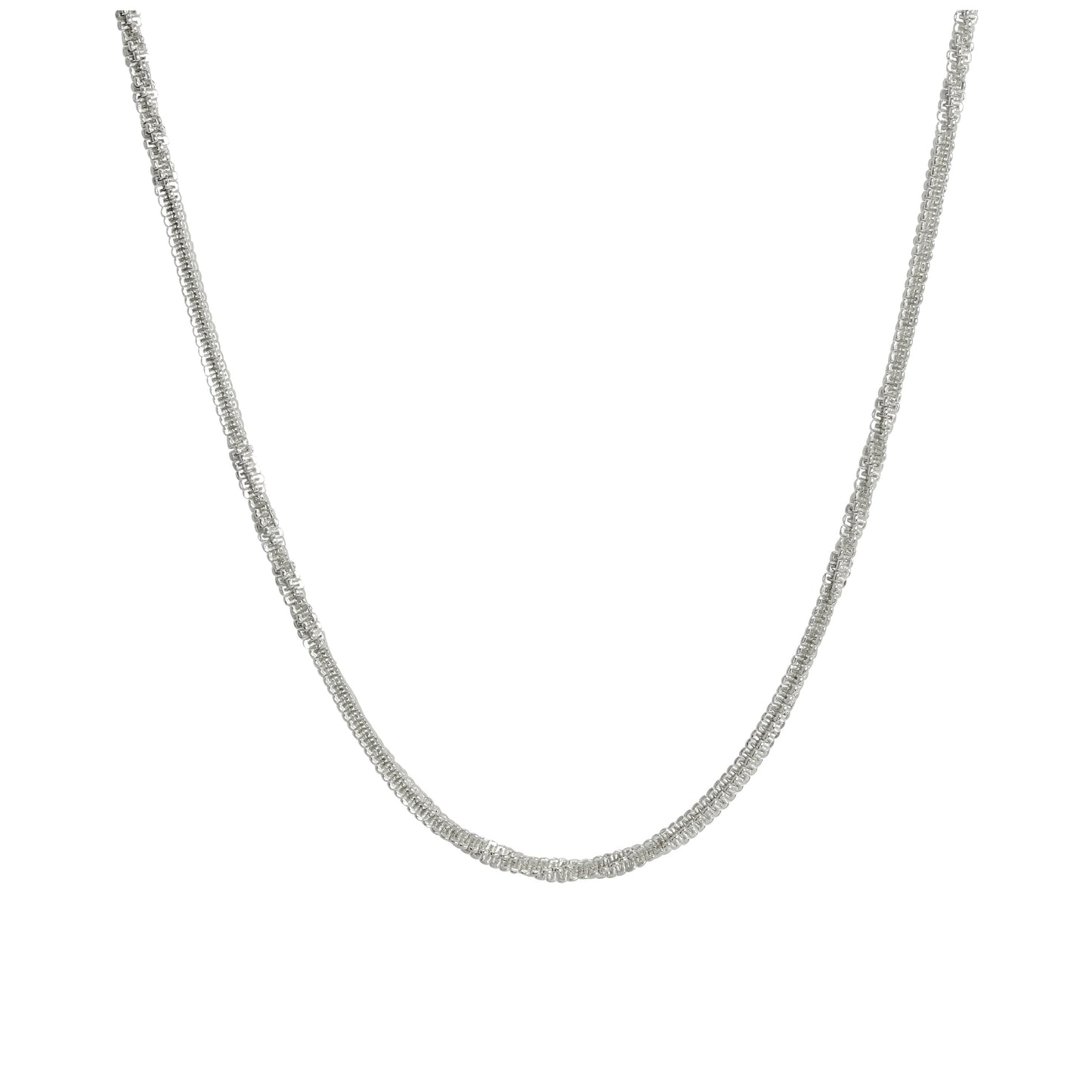 Chaîne torsadée lourde en argent sterling de 2 mm, 40 à 61 cm
