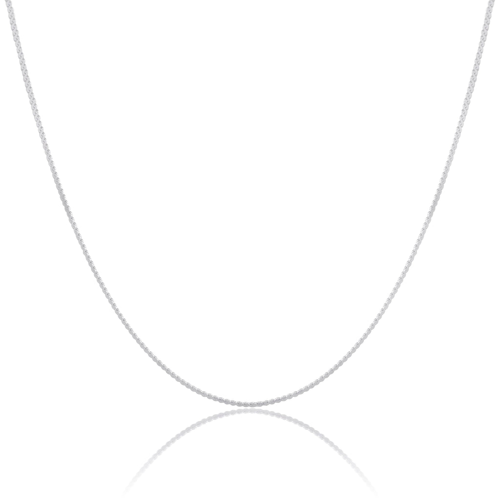 Chaîne serpentine en argent sterling de 40 à 81 cm