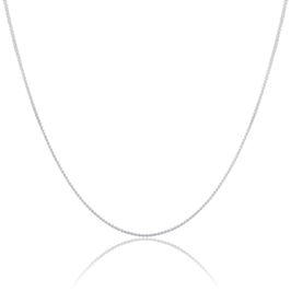 Chaîne serpentine en argent sterling de 40 à 81 cm
