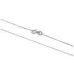 Chaîne serpentine en argent sterling de 40 à 81 cm
