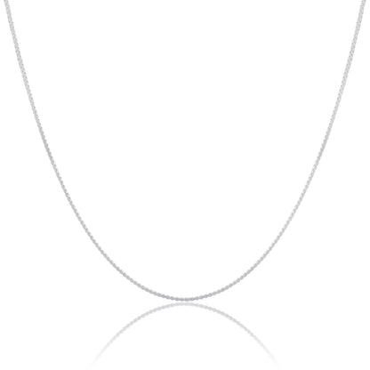 Chaîne serpentine en argent sterling de 16 à 32 pouces