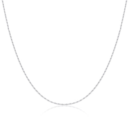 Chaîne torsadée en argent sterling de 40 à 61 cm