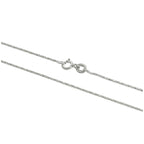 Chaîne torsadée en argent sterling de 40 à 61 cm