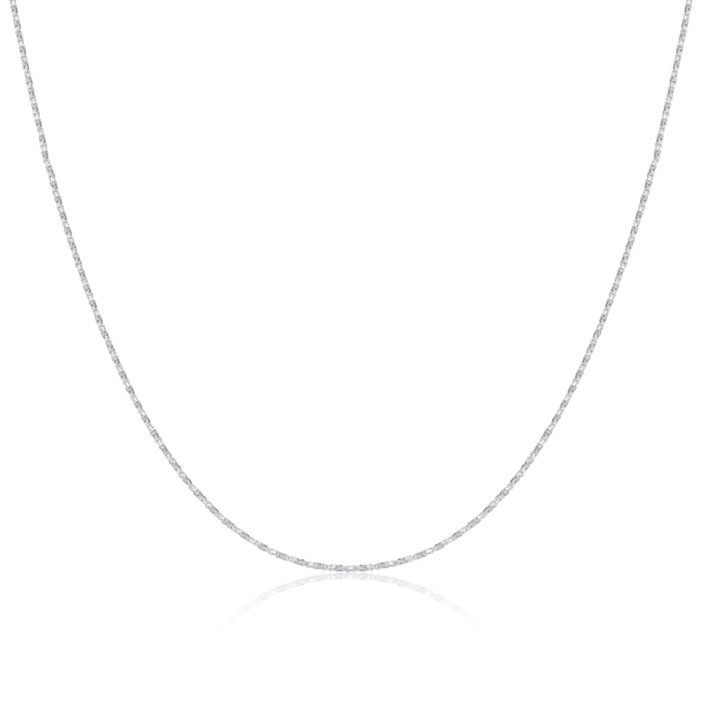Chaîne torsadée en argent sterling de 40 à 61 cm