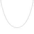 Chaîne torsadée en argent sterling de 40 à 61 cm