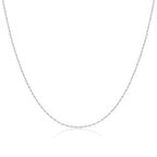 Chaîne torsadée en argent sterling de 40 à 61 cm