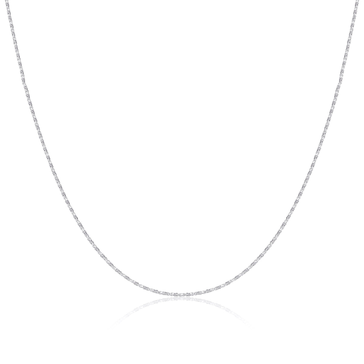 Chaîne torsadée en argent sterling de 40 à 61 cm