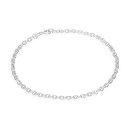 Bracelet gourmette en argent sterling de 3 mm, 15 à 20 cm