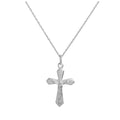 Collier pendentif crucifix en argent sterling de 35 à 55 cm