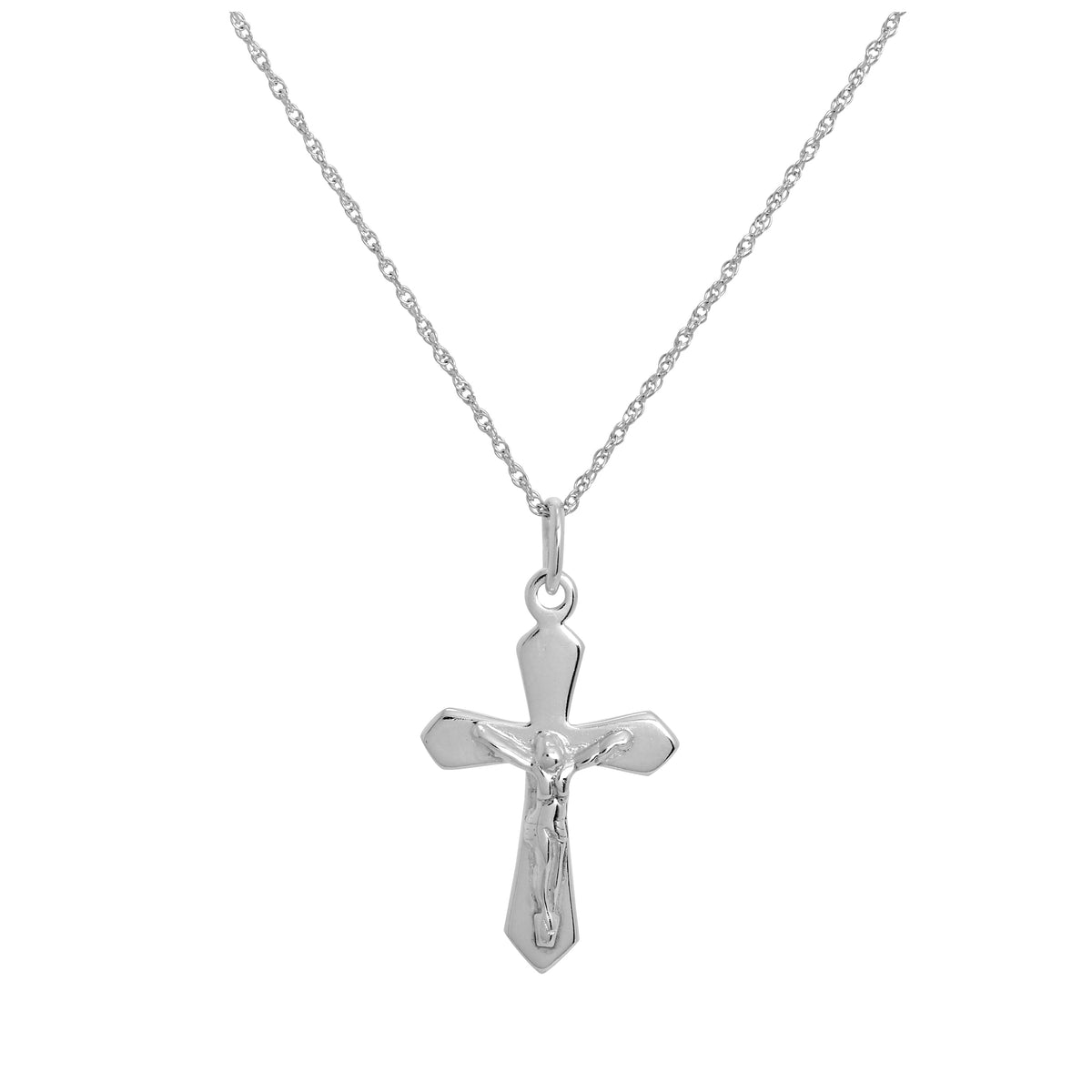 Collier pendentif crucifix en argent sterling de 35 à 55 cm