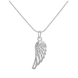 Collier pendentif aile d'ange en argent sterling de 35 à 70 cm