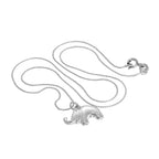 Collier avec pendentif éléphant en argent sterling de 35 à 71 cm