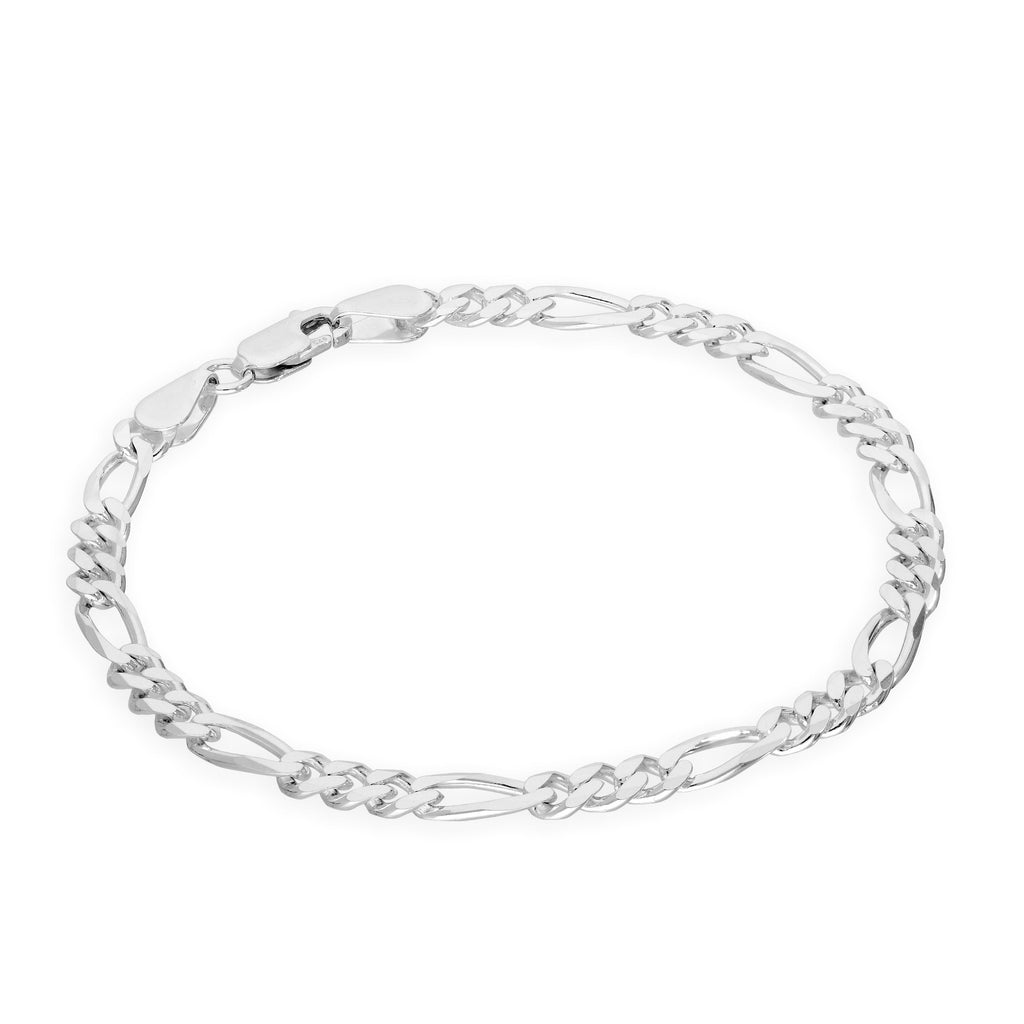 Bracelet gourmette ouvert en argent sterling taille diamant de 5 mm, 18 à 20 cm
