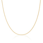 Chaîne gourmette en argent sterling plaqué or de 1 mm, 40 à 61 cm