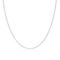 Chaîne gourmette en argent sterling de 2 mm, 40 à 61 cm
