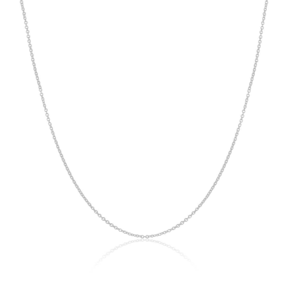 Chaîne Belcher en argent sterling de 1 mm, 40 à 61 cm
