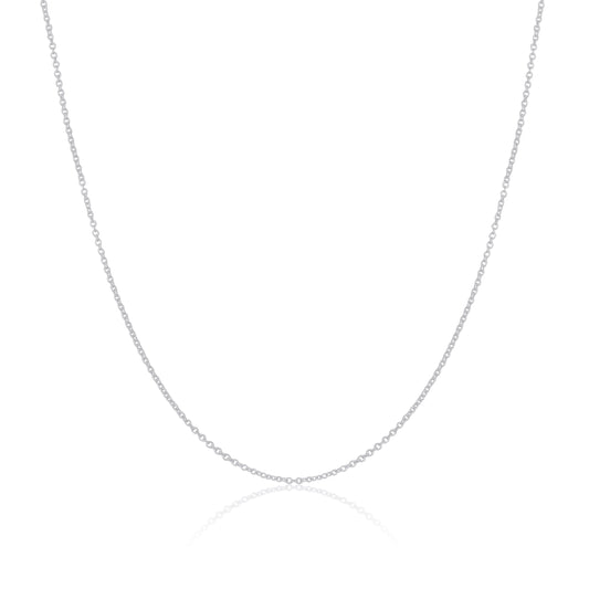 Chaîne Belcher en argent sterling de 1 mm, 40 à 61 cm